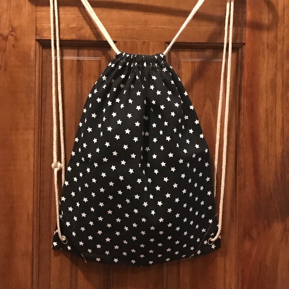 Canvas Drawstring Bachpack - Picture 2 of 3